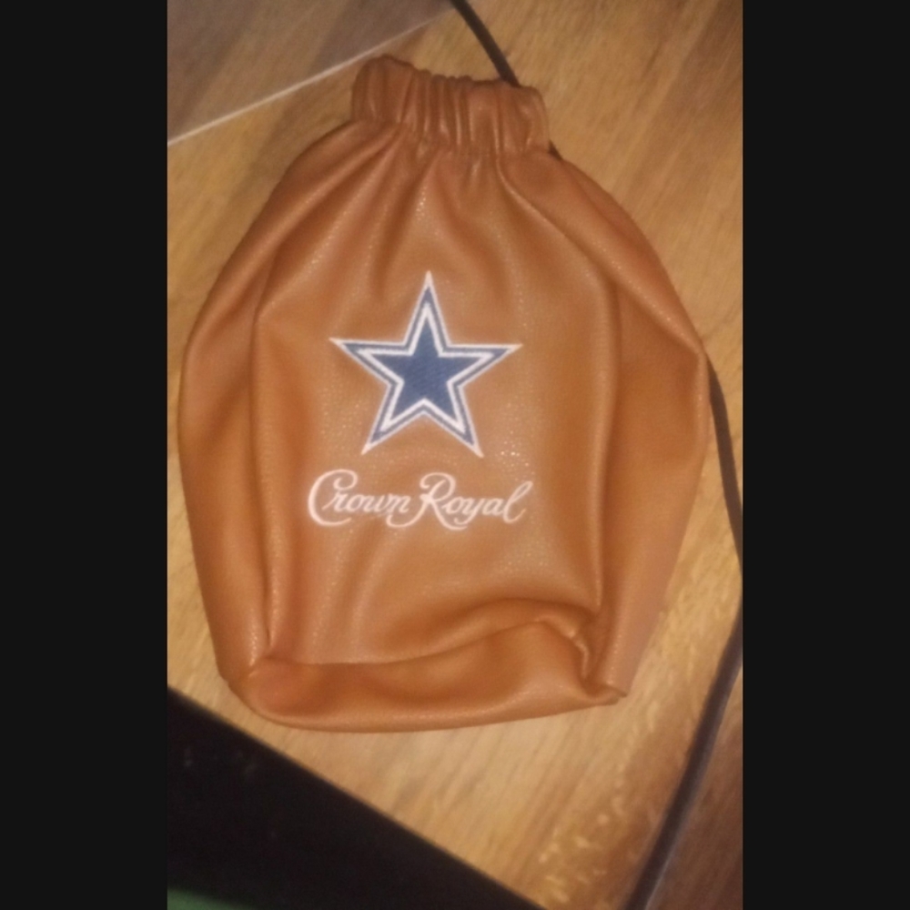 Crown royal football style Dallas cowboys bag